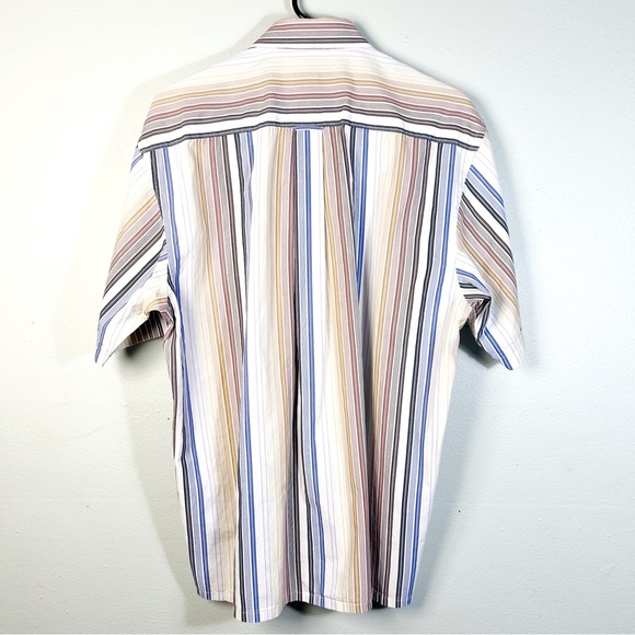 FERNANDO PENA Men's Size Large Button Down Shirt Cotton Stripped - Picture 2 of 5